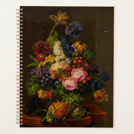 Agenda Flores e ananás em uma Entablatação