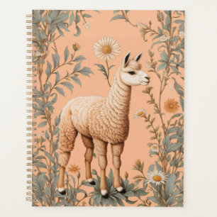 Agenda Flores Elegantes Lama e Daisy em Pêssego