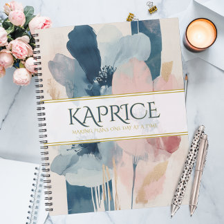 Agenda Flores em Aquarela Lindas e Ousadas
