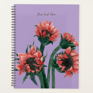 Agenda Flores em um Vaso Aquarela