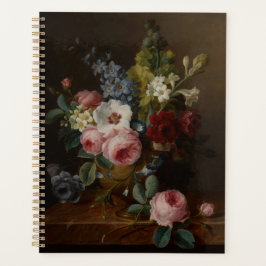 Agenda Flores num vaso num bordo de mármore