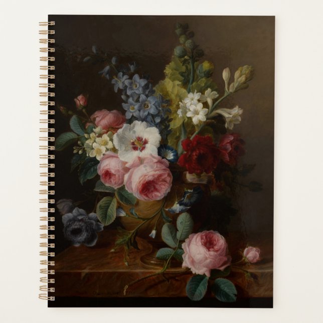 Agenda Flores num vaso num bordo de mármore (Frente)