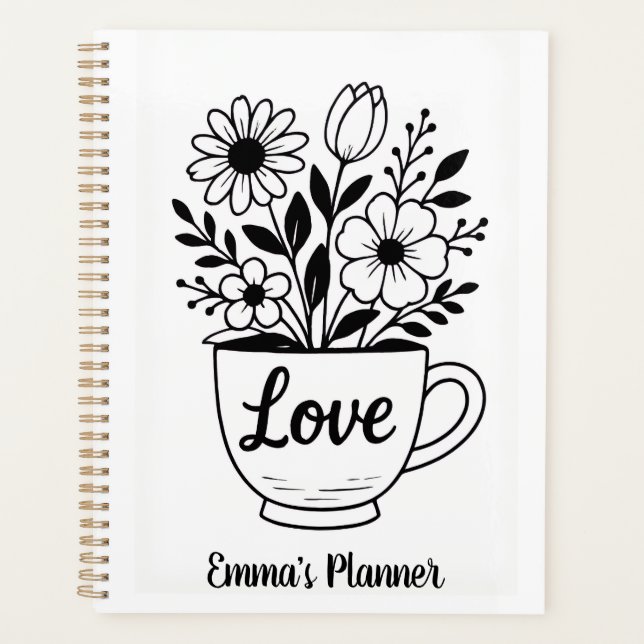 Agenda Flores numa xícara de chá (Frente)