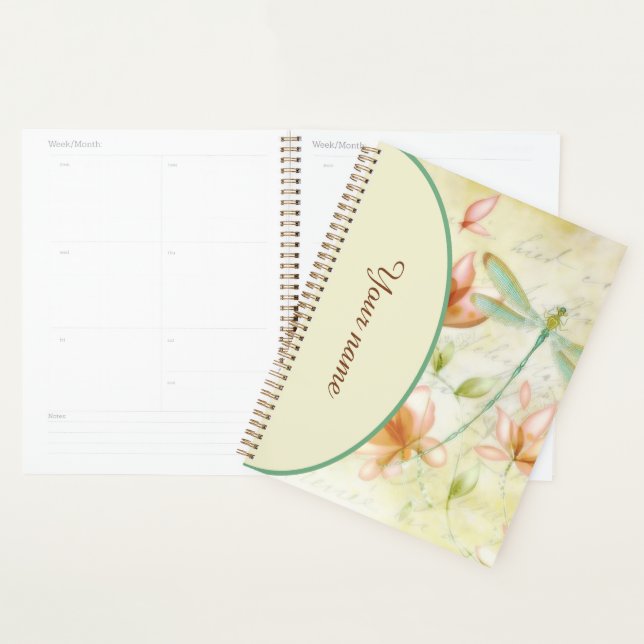 Agenda Flores Personalizadas e Libélula (Exibição)