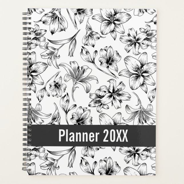Agenda Flores Pretas Lily (Frente)