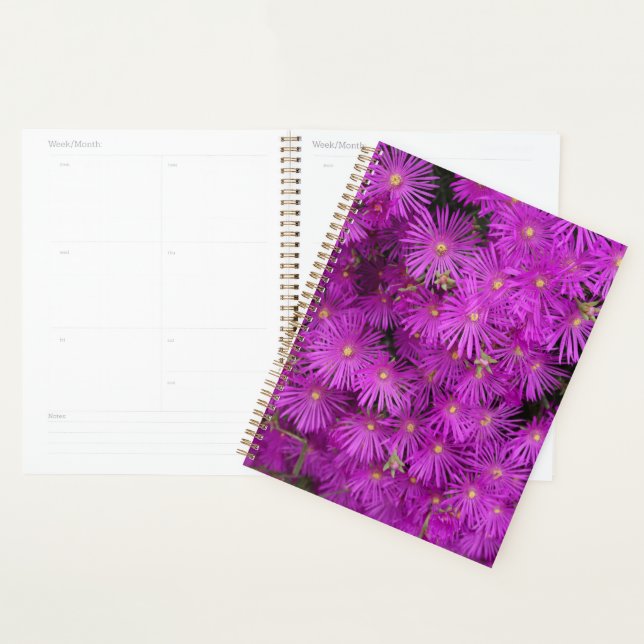 Agenda Flores Putple Rosa Lindas Florais (Exibição)