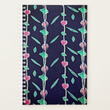 Flores rosadas e púrpura