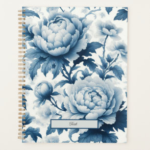 Agenda Flores Selvagens de Chinoserie Azul