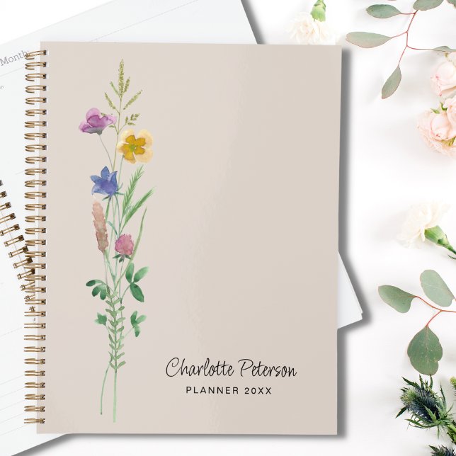 Agenda Flores Selvagens Personalizadas (Criador carregado)