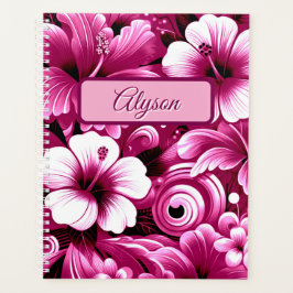 Agenda Flores Tropicais do Havaí Hibiscus Personalizadas
