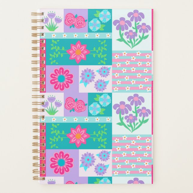 Agenda Flores Vibrantes em Flor Design (Frente)