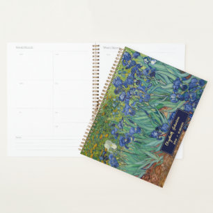 Agenda Flores Vincent Van Gogh Vintage Art Monograma 2025