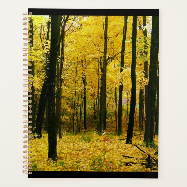 Agenda Floresta Amarela de outono (Frente)