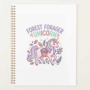 Agenda Floresta de Unicórnio Forrageador Unicórnio Design