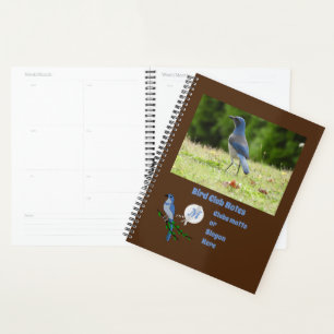 Agenda Flórida Scrub Jay Bird Club Monograma Foto