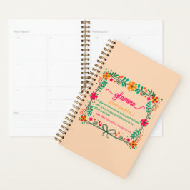 Agenda Flower Frame Glamma Vovó Definição de vovó