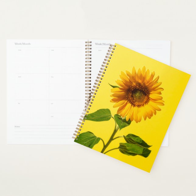 Agenda Flowers | Sunflower on Yellow (Exibição)