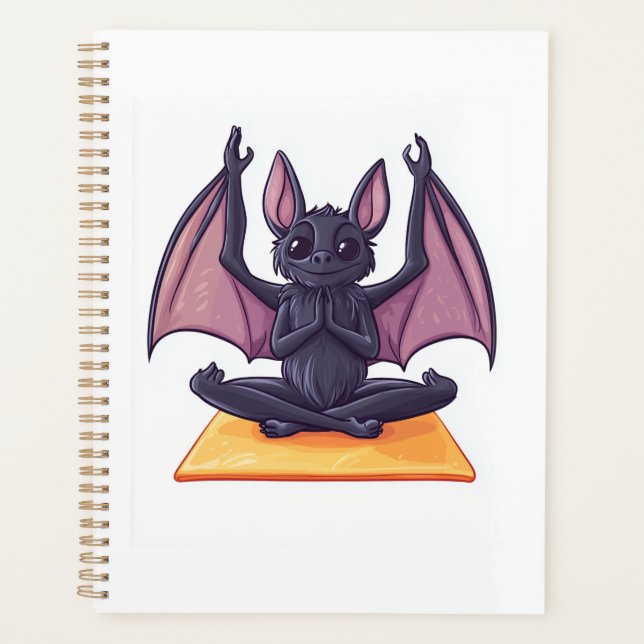 Agenda Fluxo de Yoga de Morcego (Frente)