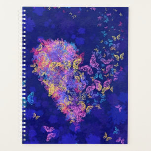 Agenda Flying Heart Butterflies Planner