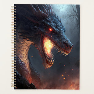 Agenda Fogo Dragão Fantasma Art Planner