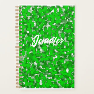 Agenda Folhagem abstrato Art Design Verde
