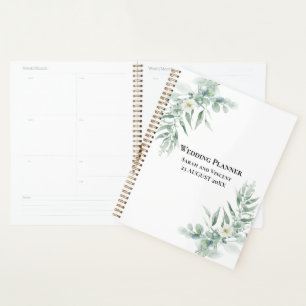 Agenda Folhagem Verde Personalizada