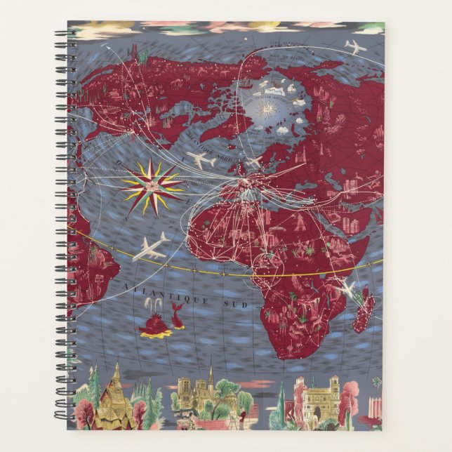 Agenda Folhas 1-8: Air France (Frente)