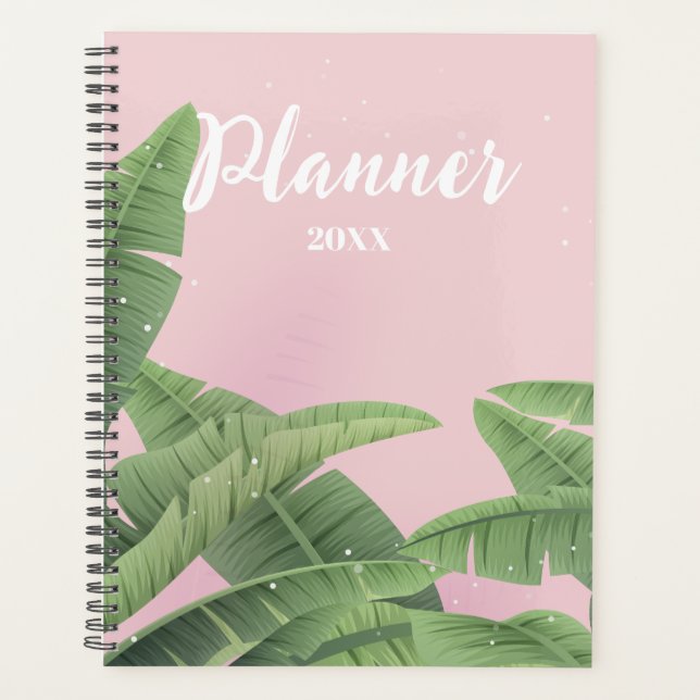 Agenda Folhas de Banana Personalizadas (Frente)