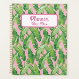 Agenda Folhas de Banana Rosa