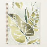Agenda Folhas de Batik<br><div class="desc">"Batik Leaves I" por June Erica Vess. Apresenta uma paleta colorida de folhas batik.</div>