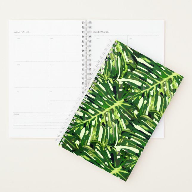 Agenda Folhas de Monstera Tropicais (Exibição)