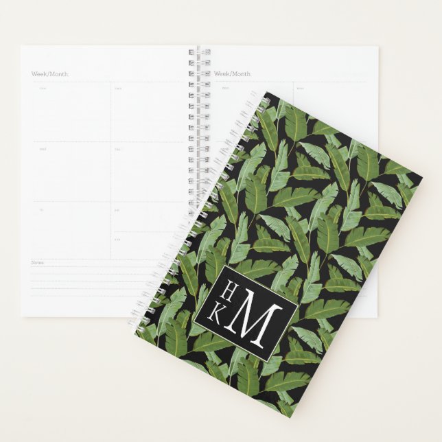 Agenda Folhas de Palm | Monograma (Exibição)