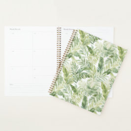 Agenda Folhas de Palmeira Verde Tropical
