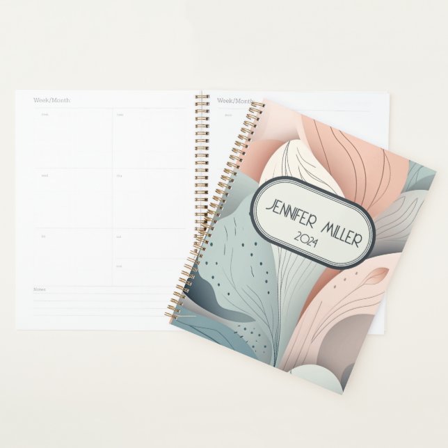 Agenda Folhas elegantes de design (Exibição)