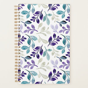 Agenda Folhas Harmoniosas em Aquarela Design