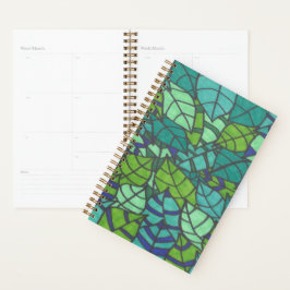 Agenda Folhas Tropicais Verdes 