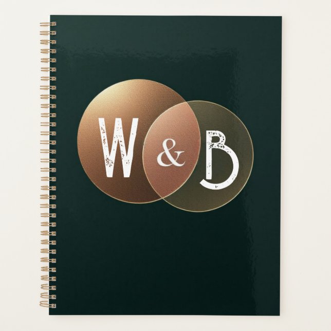 Agenda Forest Focus Geometric Outline Cover (Frente)