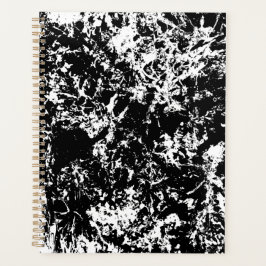 Agenda Formação de gelo Abstrato a preto e branco