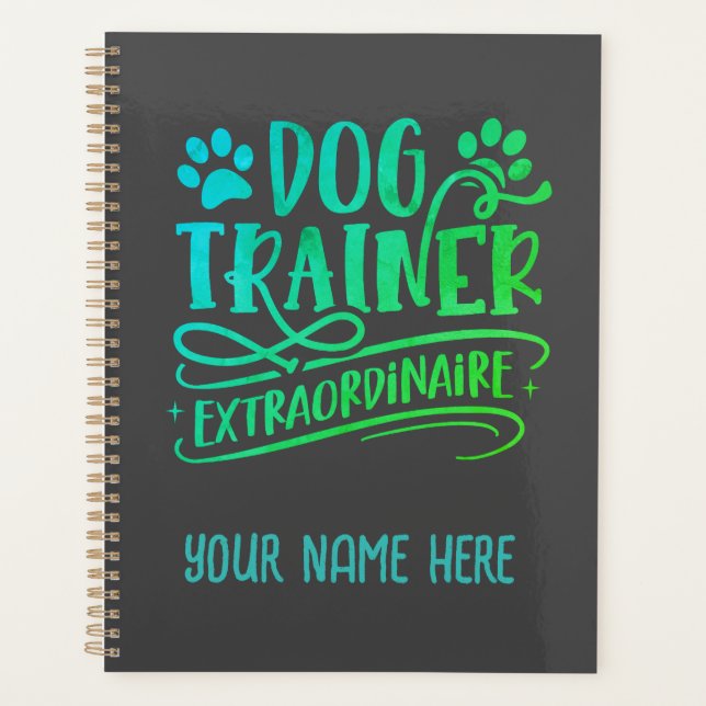 Agenda Formador personalizado de cães, notebook extraordi (Frente)
