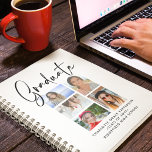 Agenda Formando Elegante de Graduação Multifoto de Script<br><div class="desc">O Elegante Script Multi Photo Graduation Planner apresenta cinco das suas fotos favoritas do seu formando universitário ou segundo grau com o robusto "Formando" do roteiro de caligrafia negra moderno. Simples,  na moda e elegante. Criado por ©Evco Studio www.zazzle.com/store/evcostudio</div>