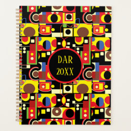 Agenda Formas Abstrato geométricas coloridas