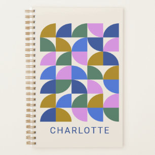 Agenda Formas Geométricas Modernas Coloridas e Bonitas P