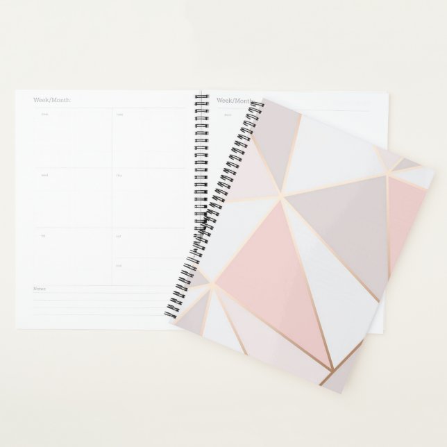 Agenda Formas Geométricas Rosa (Exibição)