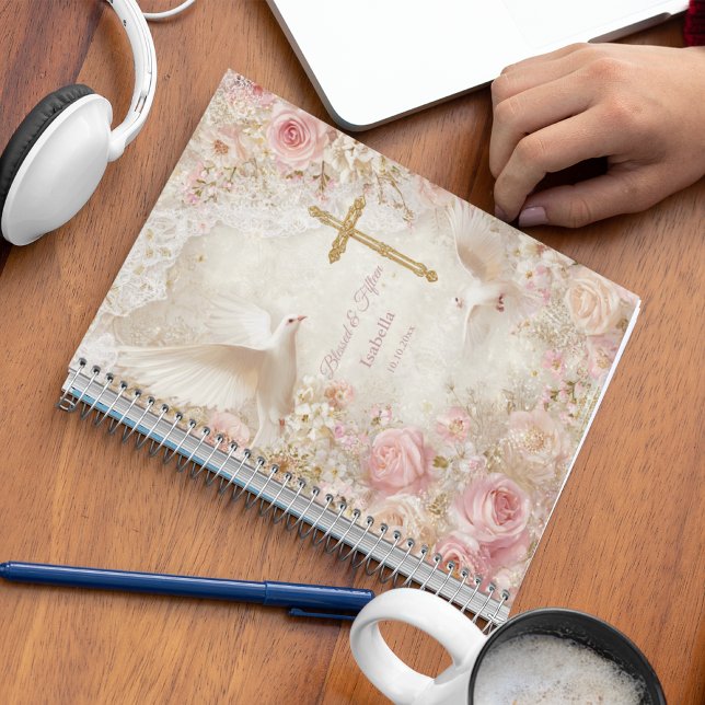 Agenda Forte Blush e Dourado Quince, personalizado (Criador carregado)