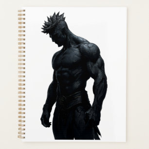 Agenda Forte Planeador de Arte de Escultura Negra Masculi