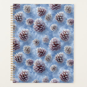 Agenda Fosco Azul Pinecones Travesseiro decorativo Padrã