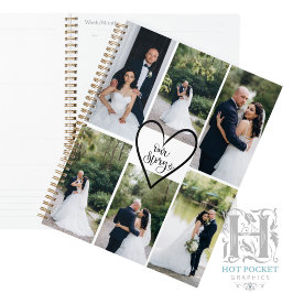 Agenda Foto de casamento moderna e elegante personalizada