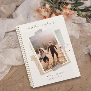 Agenda Foto de casamento romântico em aquarela