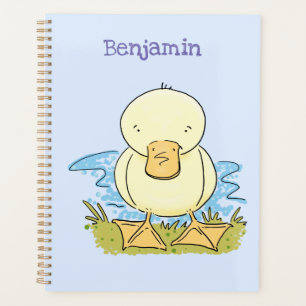 Agenda Foto de desenho animado de bebê amarelo-branco