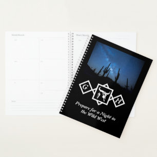 Agenda Foto de Monograma de Silhueta Silhuette de Bull Wh